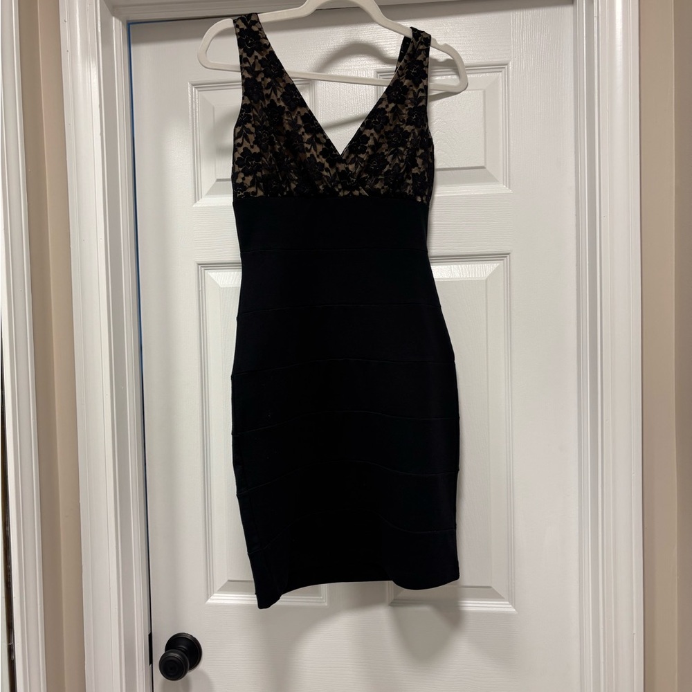 Elegant Black Lace Dress